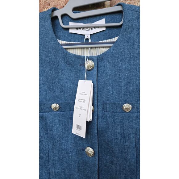 Veronica Beard Tamara Denim Vest Top Size 8 - Picture 8 of 8